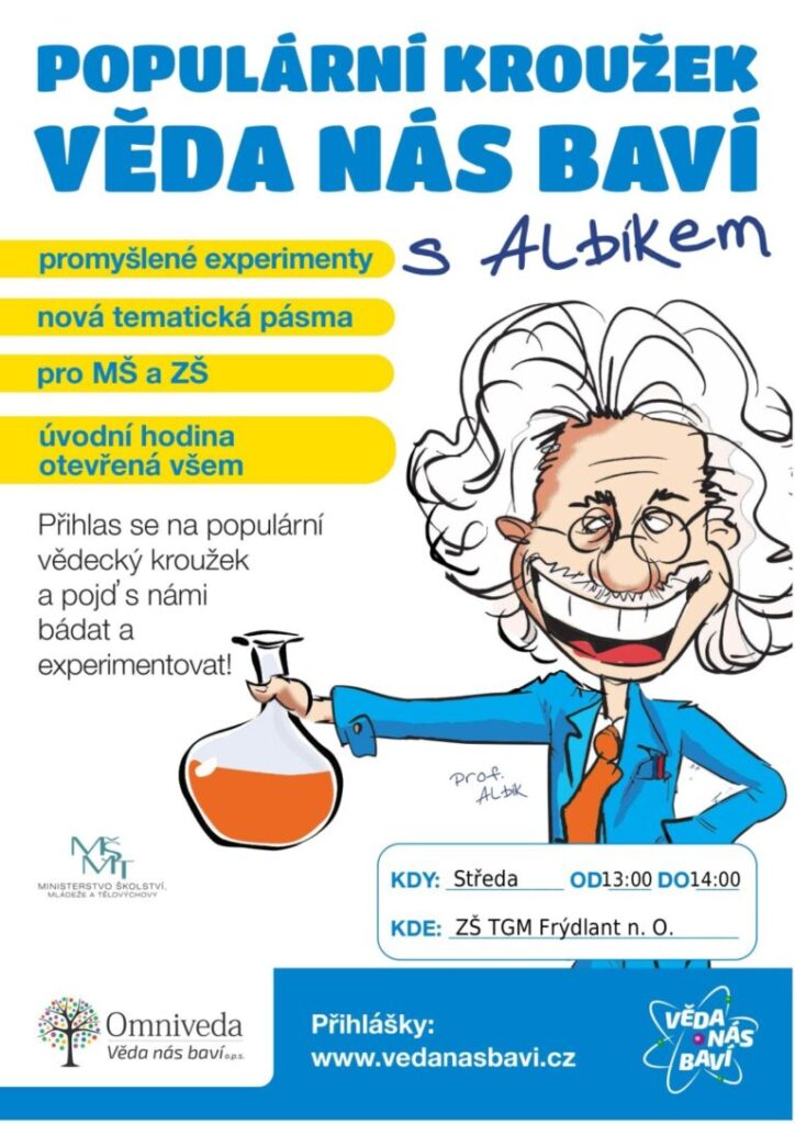 Informace o kroužku „Věda nás baví“ v 2. pol.